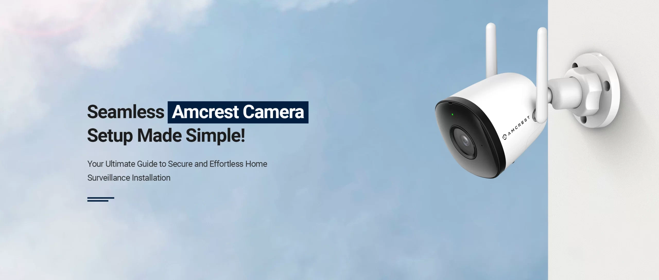 amcrest camera setup banner